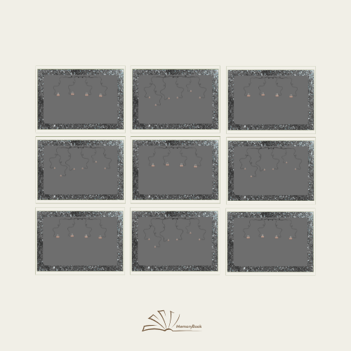 Template - Foto (plak) Boek, Glitter & Glamour