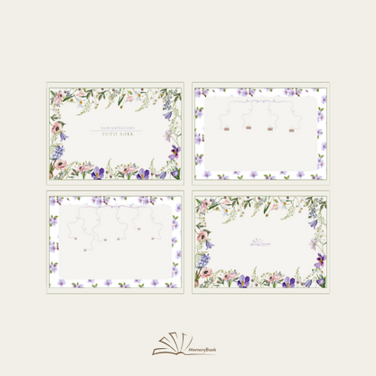 Template - Foto (plak) Boek, Floral Memories