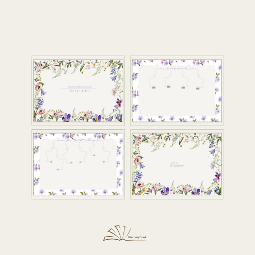 Template - Foto (plak) Boek, Floral Memories