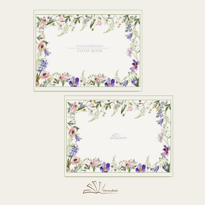 Template - Foto (plak) Boek, Floral Memories
